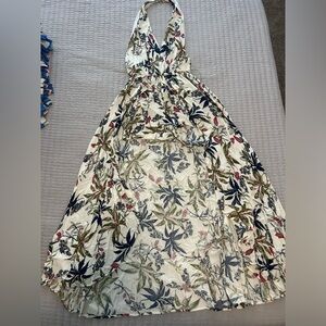 Floral Maxi Romper Dress